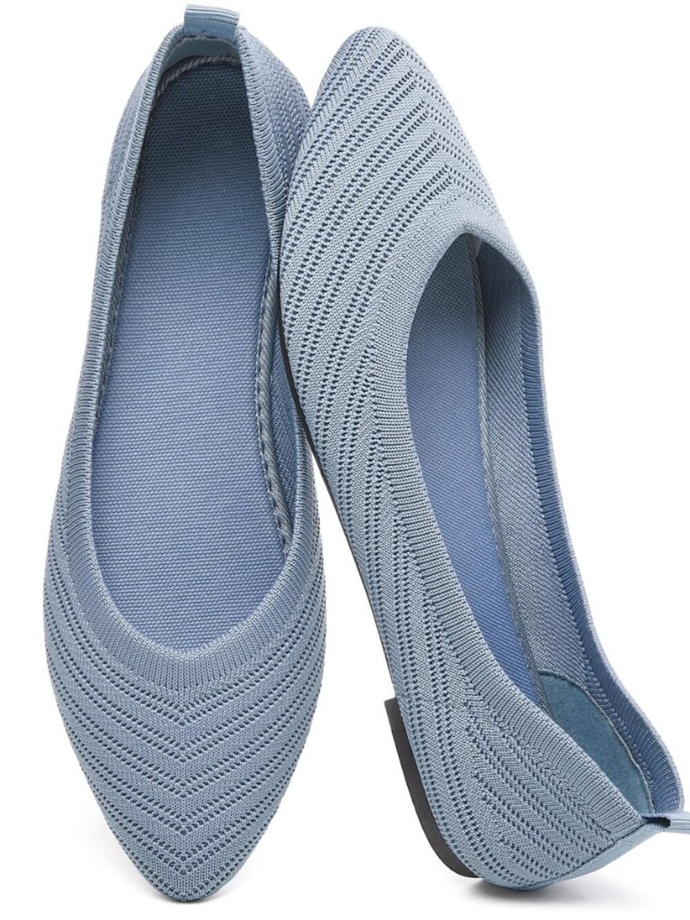 Women's Ballet Flat Shoes Mesh Knit Dress Slip on Shoes